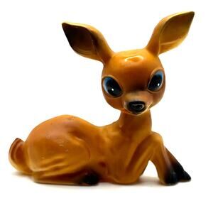 Vintage MCM 5" Celluloid Plastic Deer, Doe Collectible Kitsch Figurine